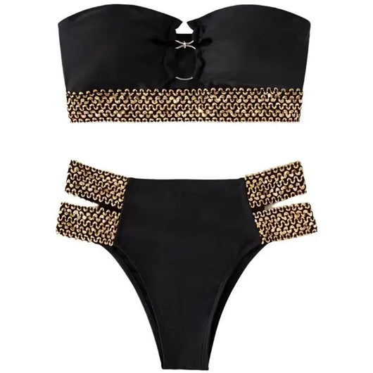 Biquíni Vera Preto Milly Cherry